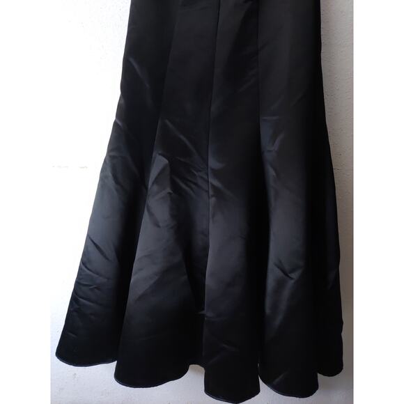 Jessica McClintock for Gunne Sax Black Strapless Formal Mermaid Dress Size 11/12 - Picture 9 of 10